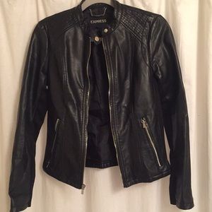 Faux leather jacket